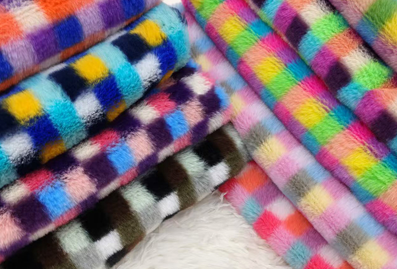 500mg 160cm Cló fionnaidh coinín ildaite fabraic plush 500mg 160cm Cló fionnaidh coinín ildaite fabraic plush