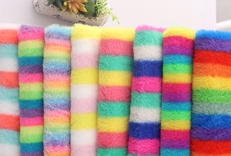 500mg 160cm Cló fionnaidh coinín ildaite le fabraic plush