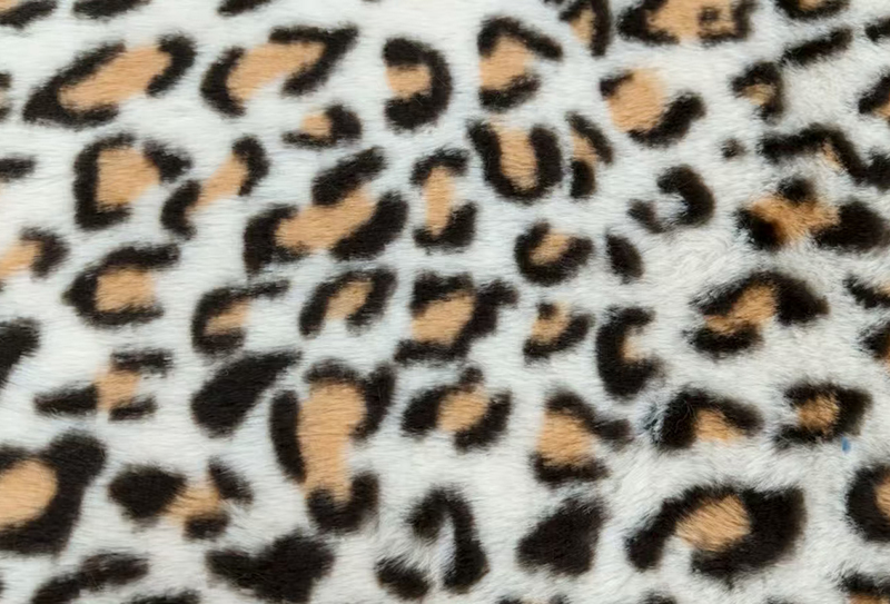 500mg 160cm Leopard fionnaidh coinín clóite fabraic plush