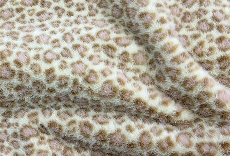 Leithead 160mm mionc Eorpach priontála liopard fabraic mionc faux Leithead 160mm mionc Eorpach priontála liopard fabraic mionc faux